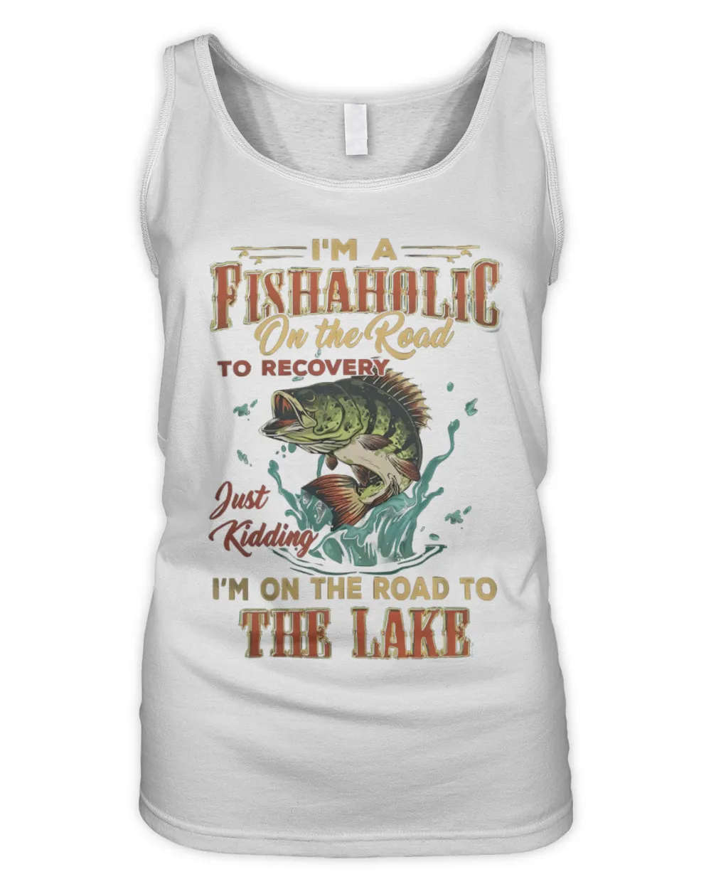 Fishing I’m A Fishaholic On The Road To The Lake T-shirt, Fishing Shirt, Fishing Lovers Shirt, Fisherman Gift