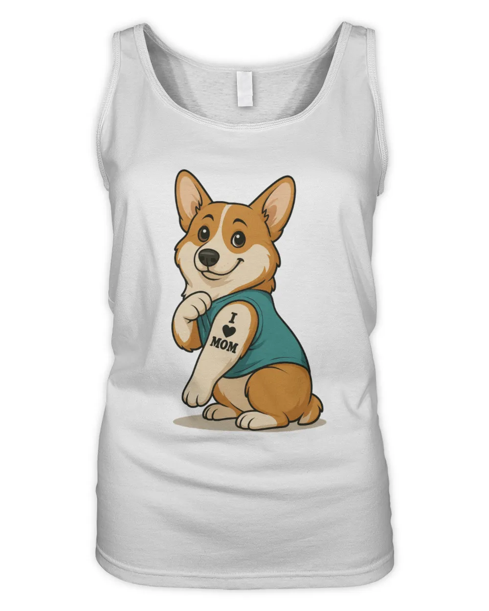 I Love Mom Corgi