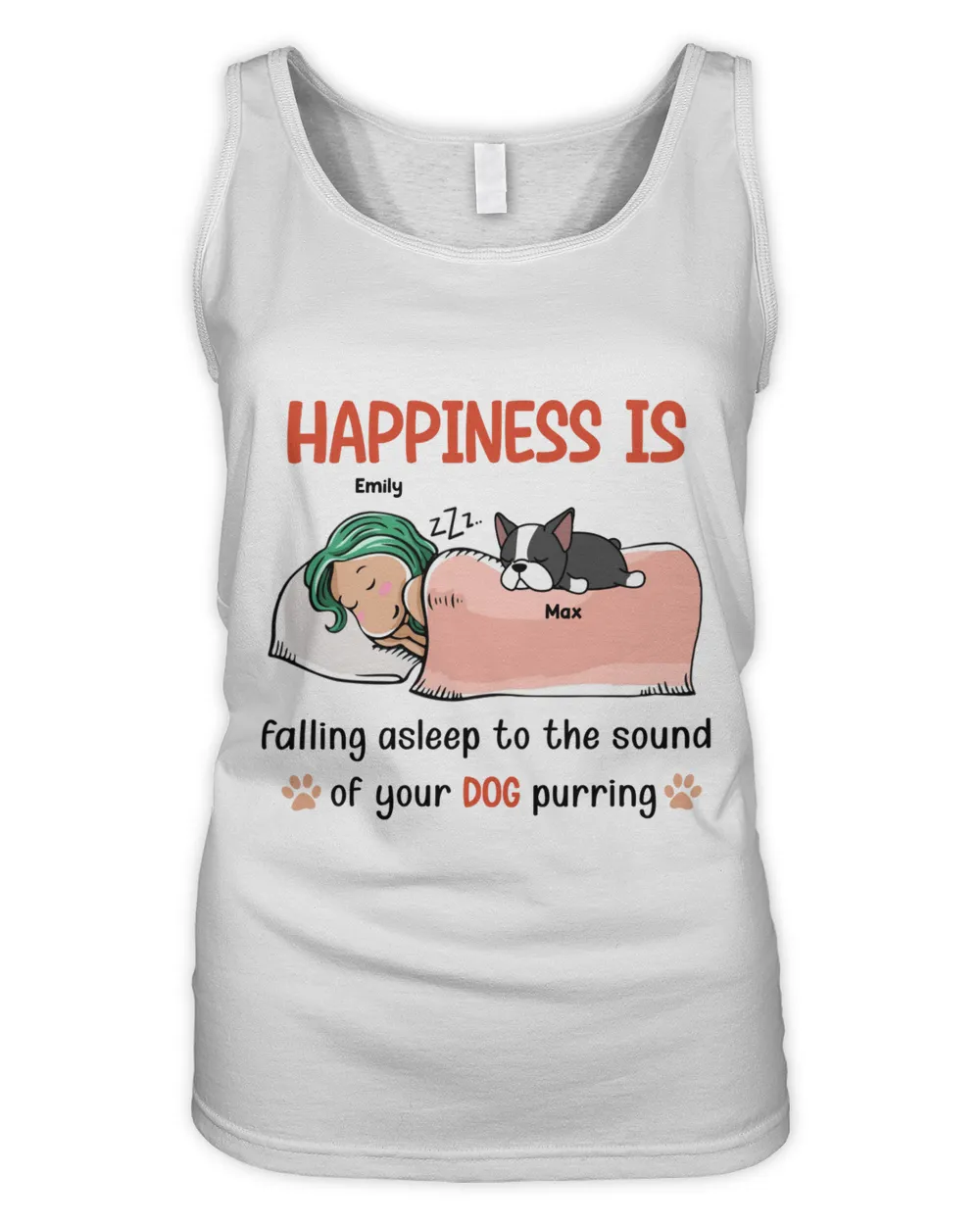 Dog Mom Sleep Happiness HOD070123K43