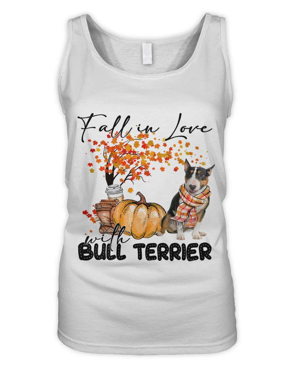 Fall In Love With Bull Terrier Halloween Autumn 2022 Pumpkin37