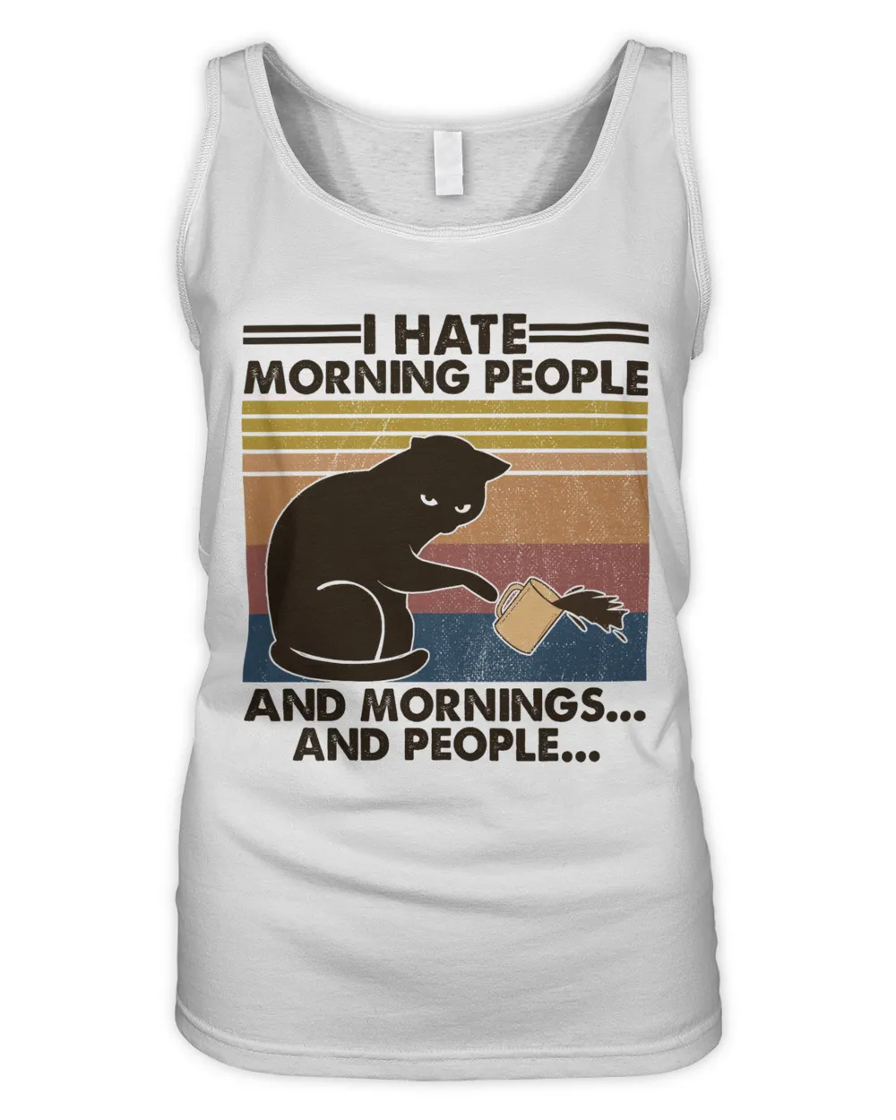 Black Cat Kitty I Hate Morning And People Kitten Cat