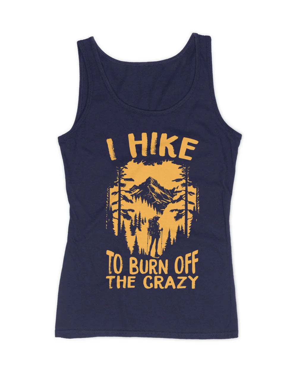 Hiking - I Hike To Burn Off The Crazy Woman T-Shirt