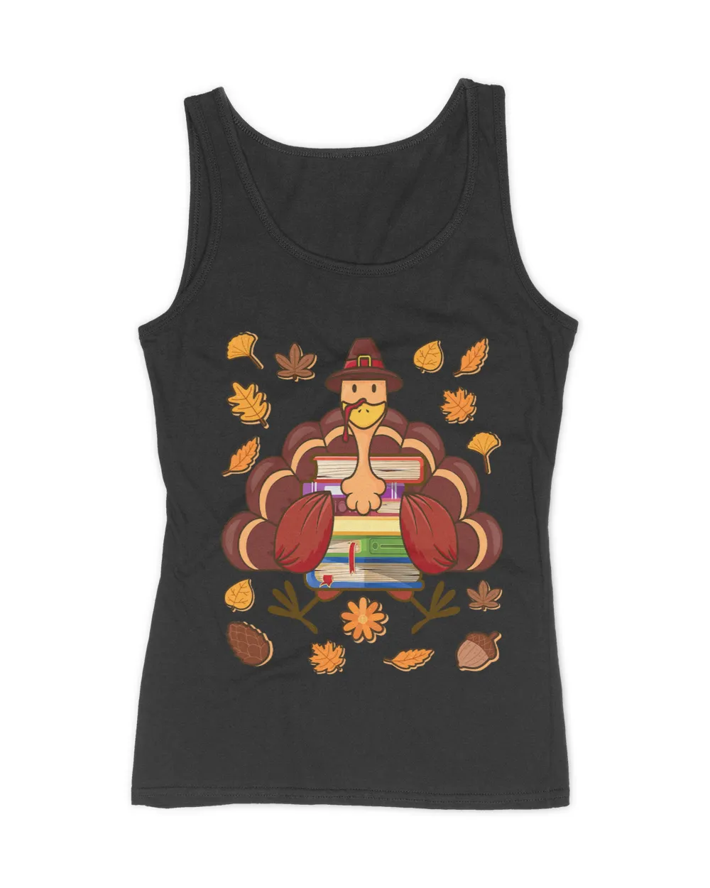 Librarian Book Lover Reader Funny Turkey Thanksgiving Fall