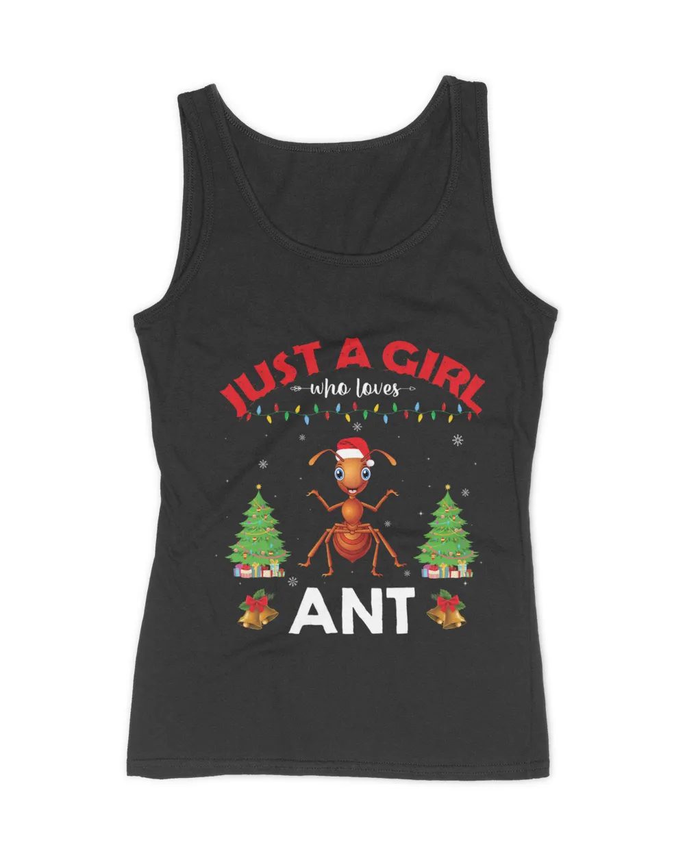 Just A Girl Who Loves Ant Funny Ugly Christmas Sweater