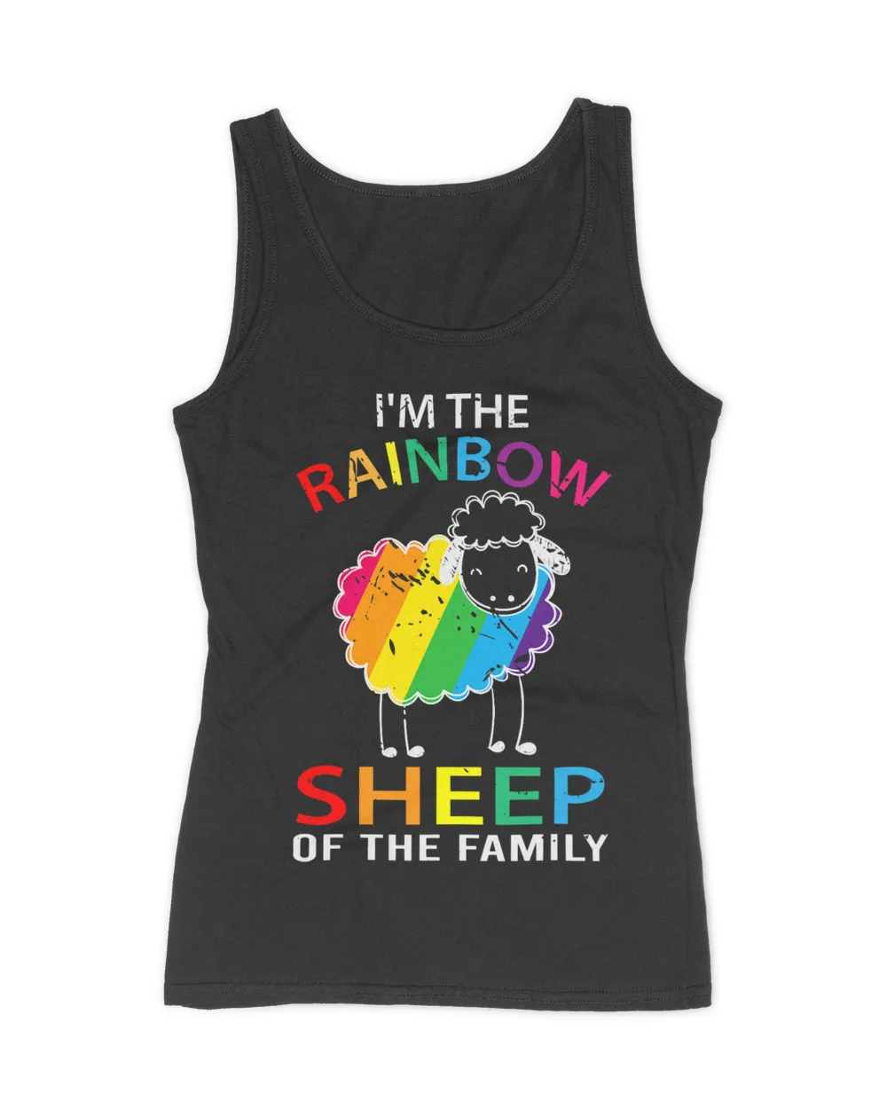 LGBT Pride Month Gift Farm Animal Rainbow Sheep