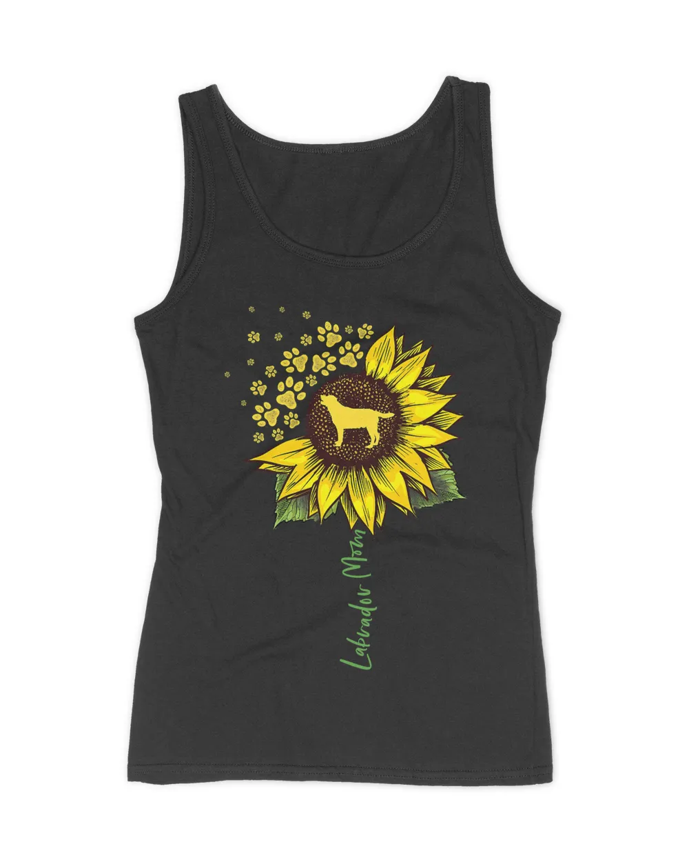 Labrador Mom Sunflower Labrador Retriever Gifts Dog Mom Mama T-Shirt