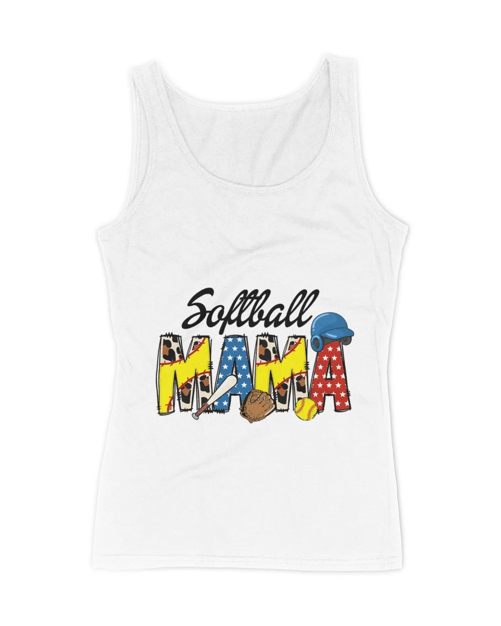 Softball Mama Mom Mothers Day Sports Mom Cheetah Print