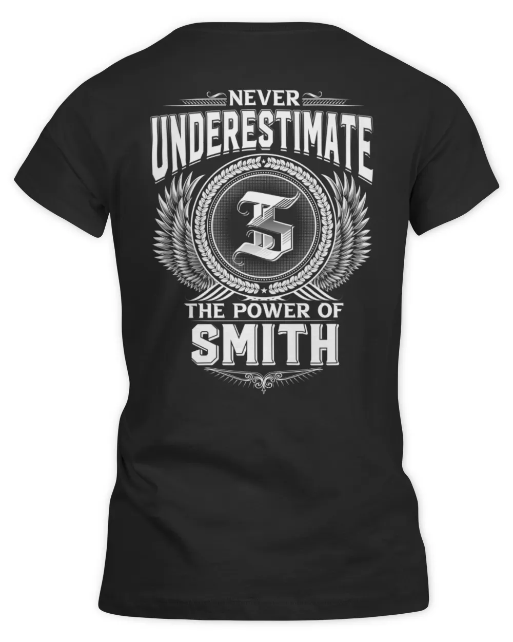 Never underestimate the power of Smith Women's Premium Slim Fit Tee black s