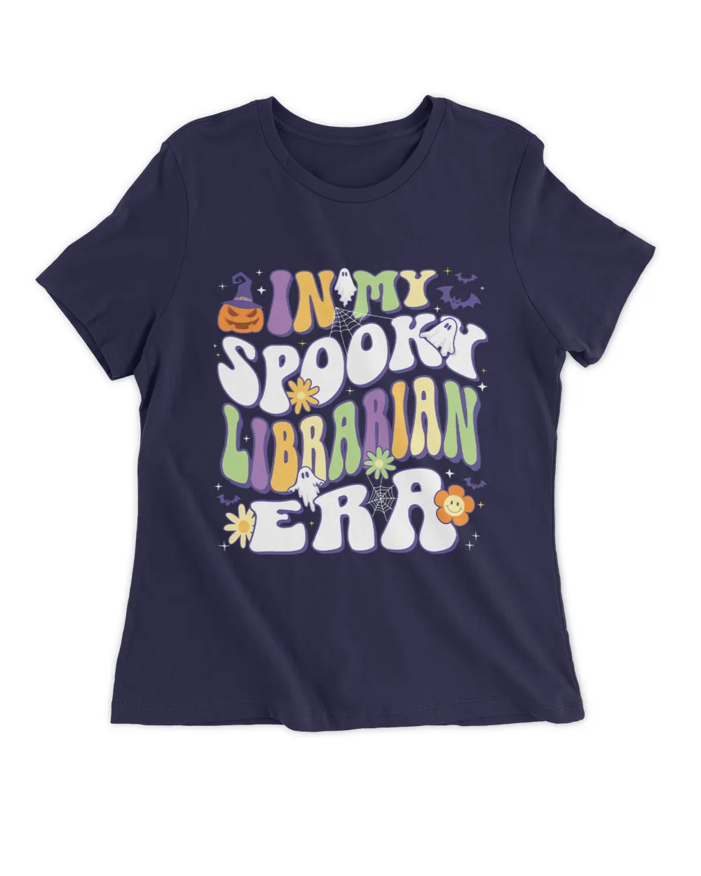 In My Spooky Librarian Era Halloween Groovy Retro