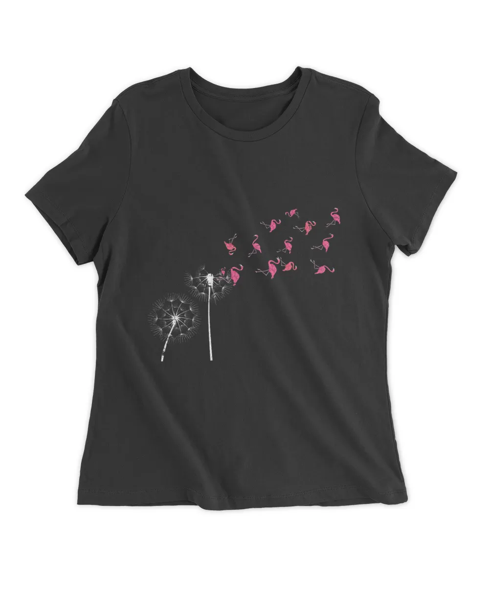 Tropical Animal Dandelion Flower Exotic Bird Pink Flamingo