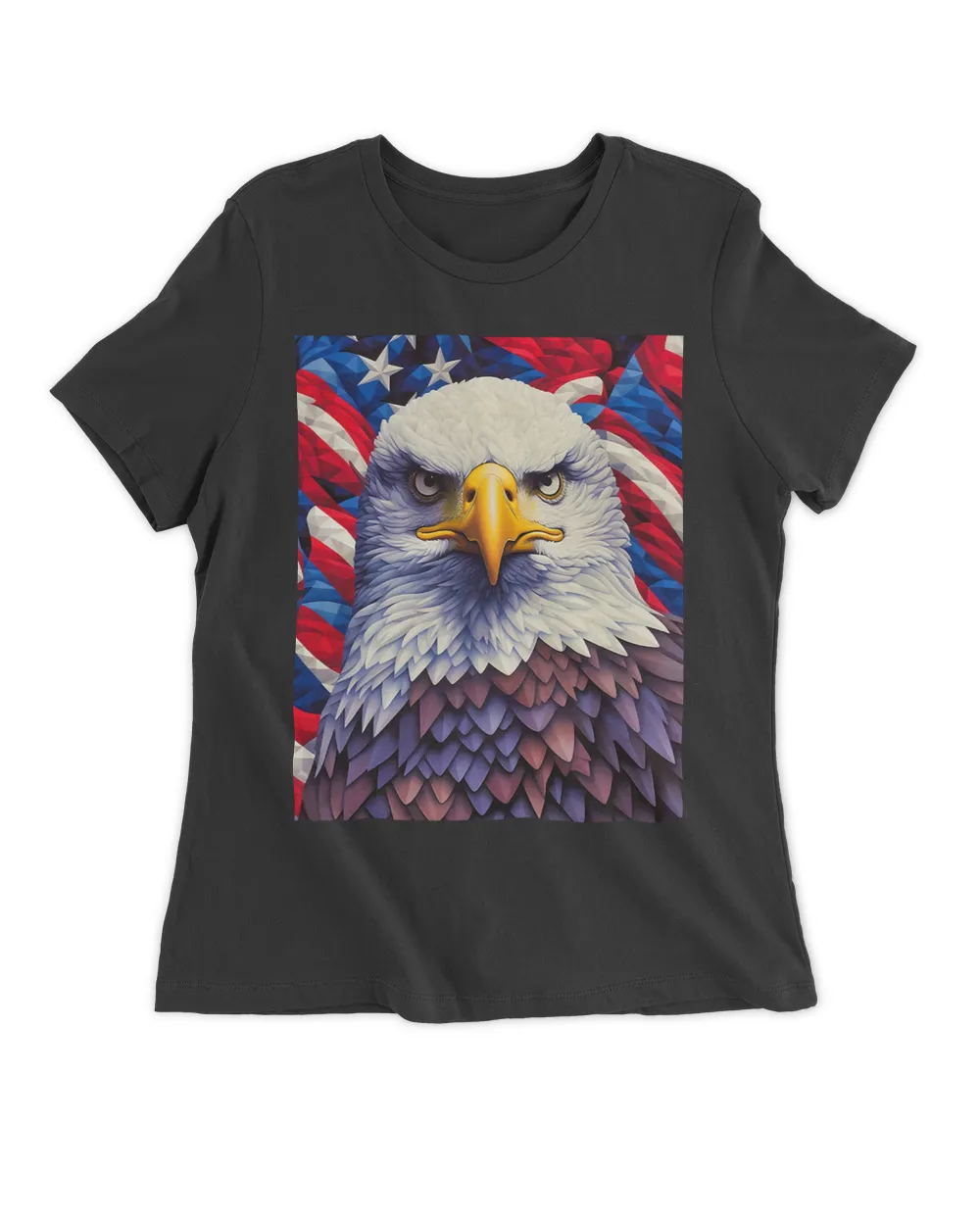 Independence Day Fourth of July Op Art Bald Eagle July 4th 22