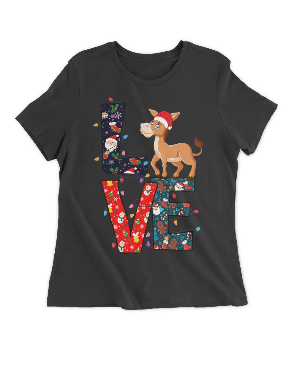Donkey Lover Xmas Ornament Decor Ugly Christmas Sweater