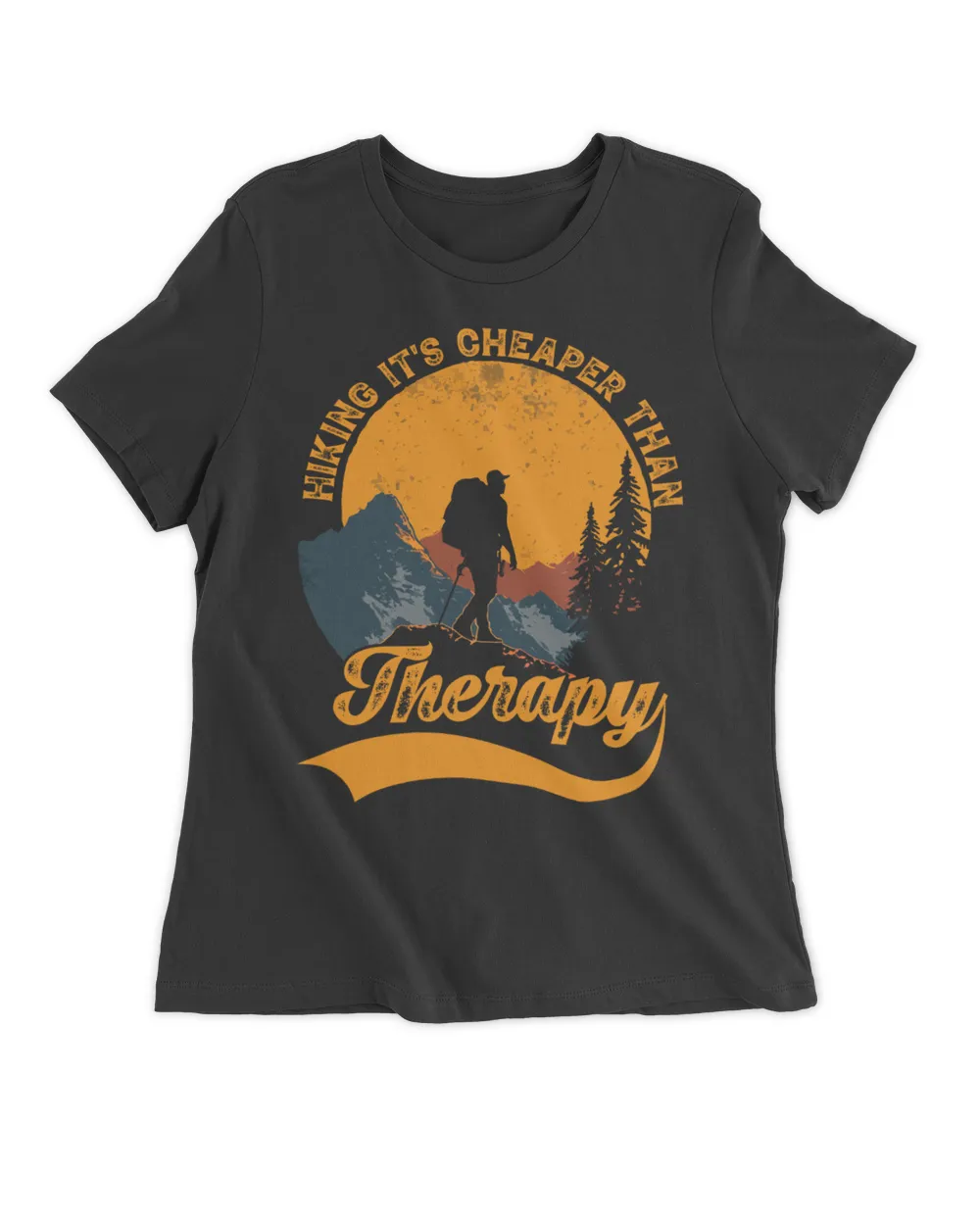 Hiking It's Cheaper Than Therapy - Men T-shirt