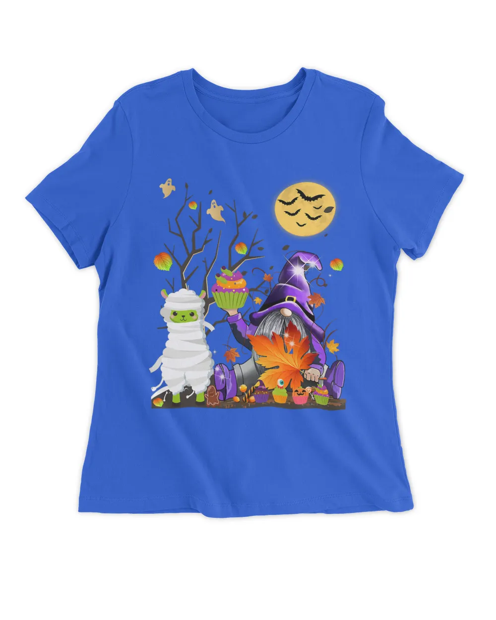 Happy Llamaween Funny Halloween Witch Gnome Kids Boys Girls