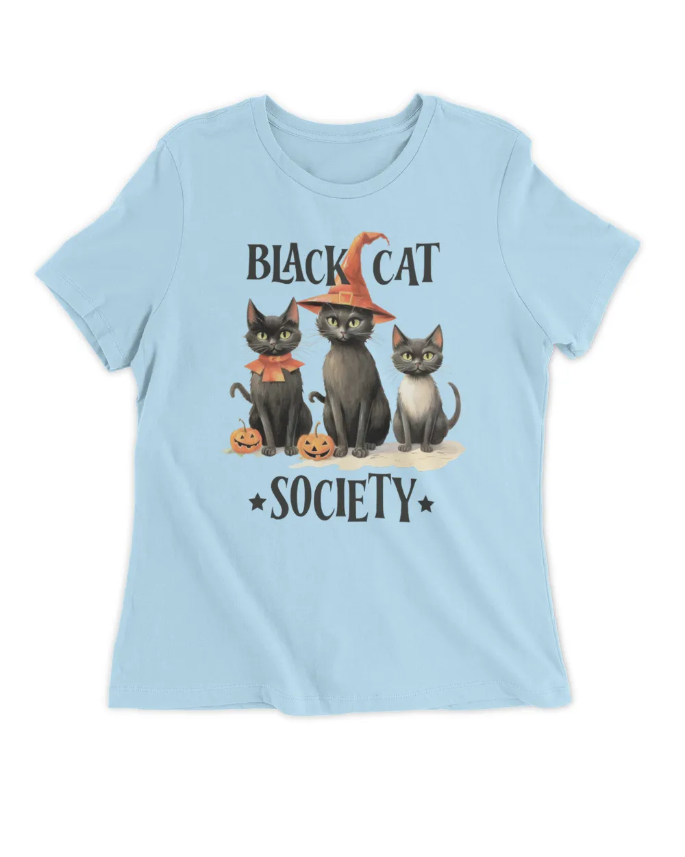 Black Cat Society Pet-Themed T-shirt Collection