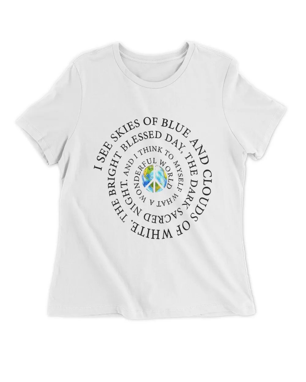 Hippie I See Skies Of Blue And Clouds 2