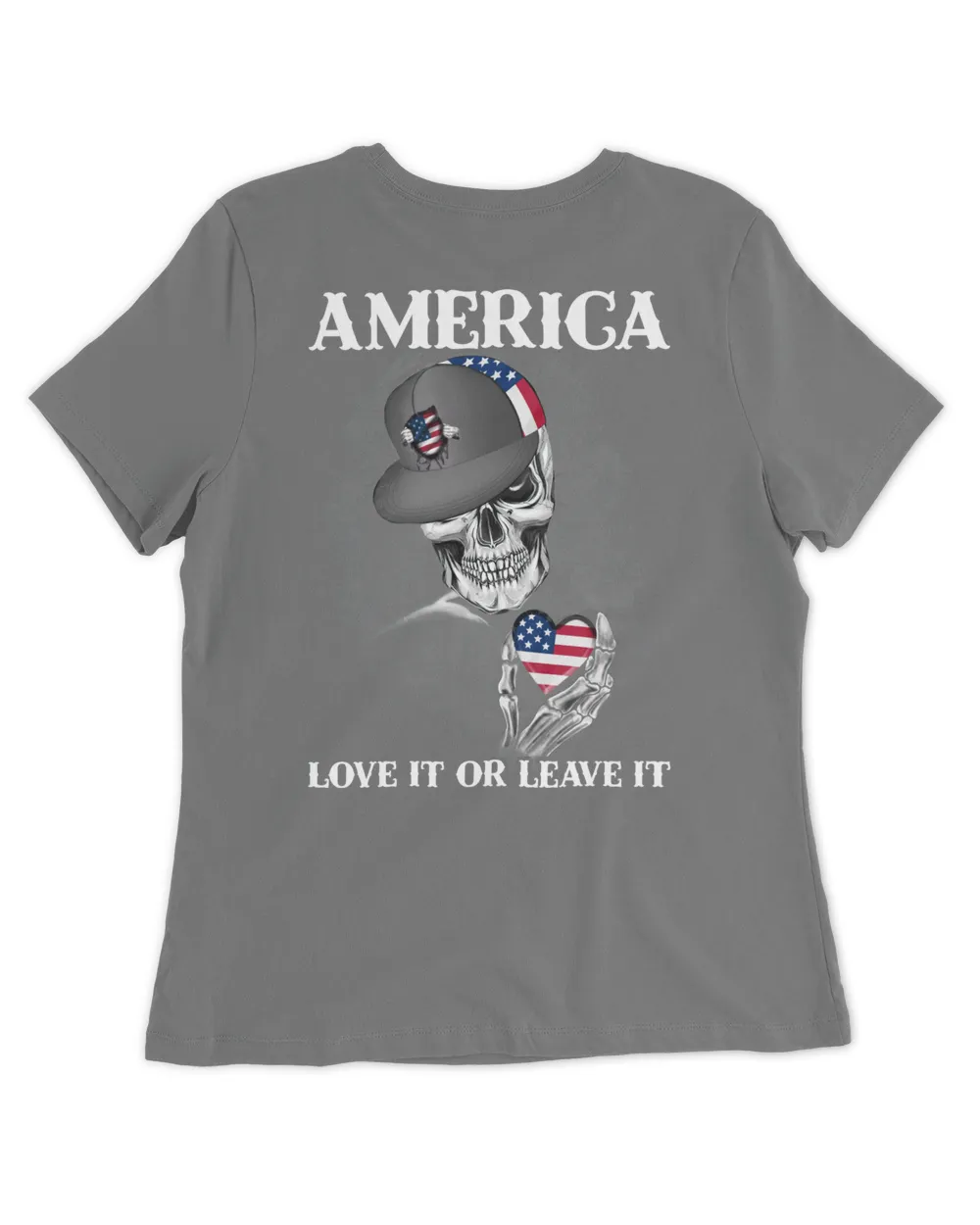 Skull America Love It Or Leave It