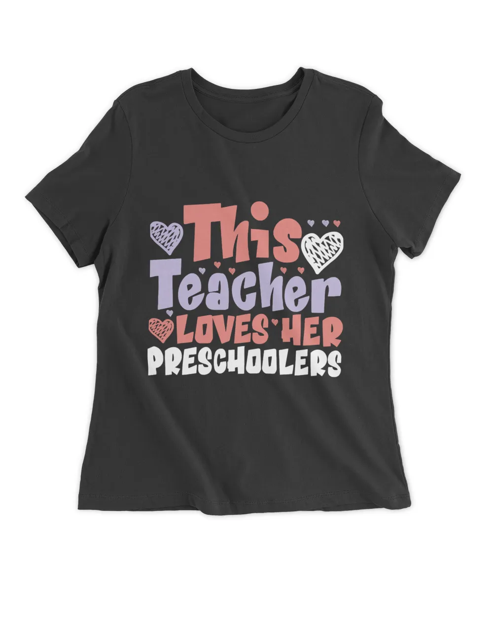 Funny this teacher loves her preschoolers valentines day Essential T-Shirt