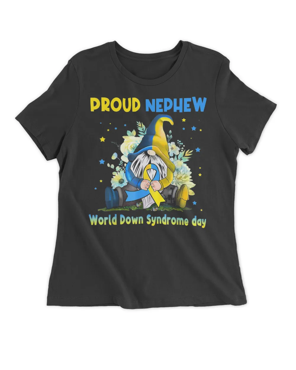 Family Gnome Proud Nephew Down Syndrome Awareness T21 Shirt