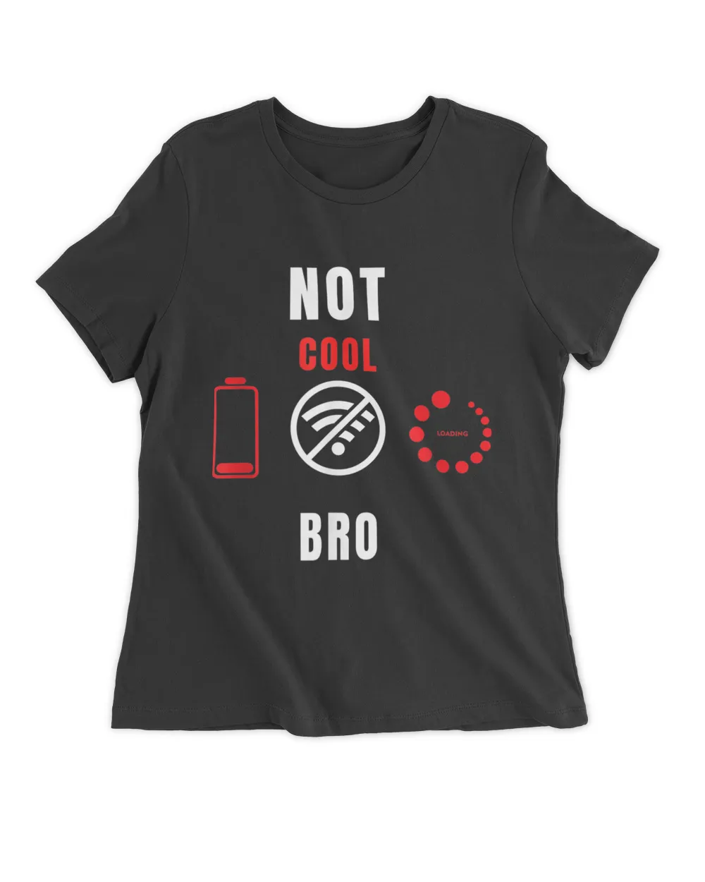 Funny Not Cool Bro Gamer Nerd Geek Electronics Techie T-Shirt