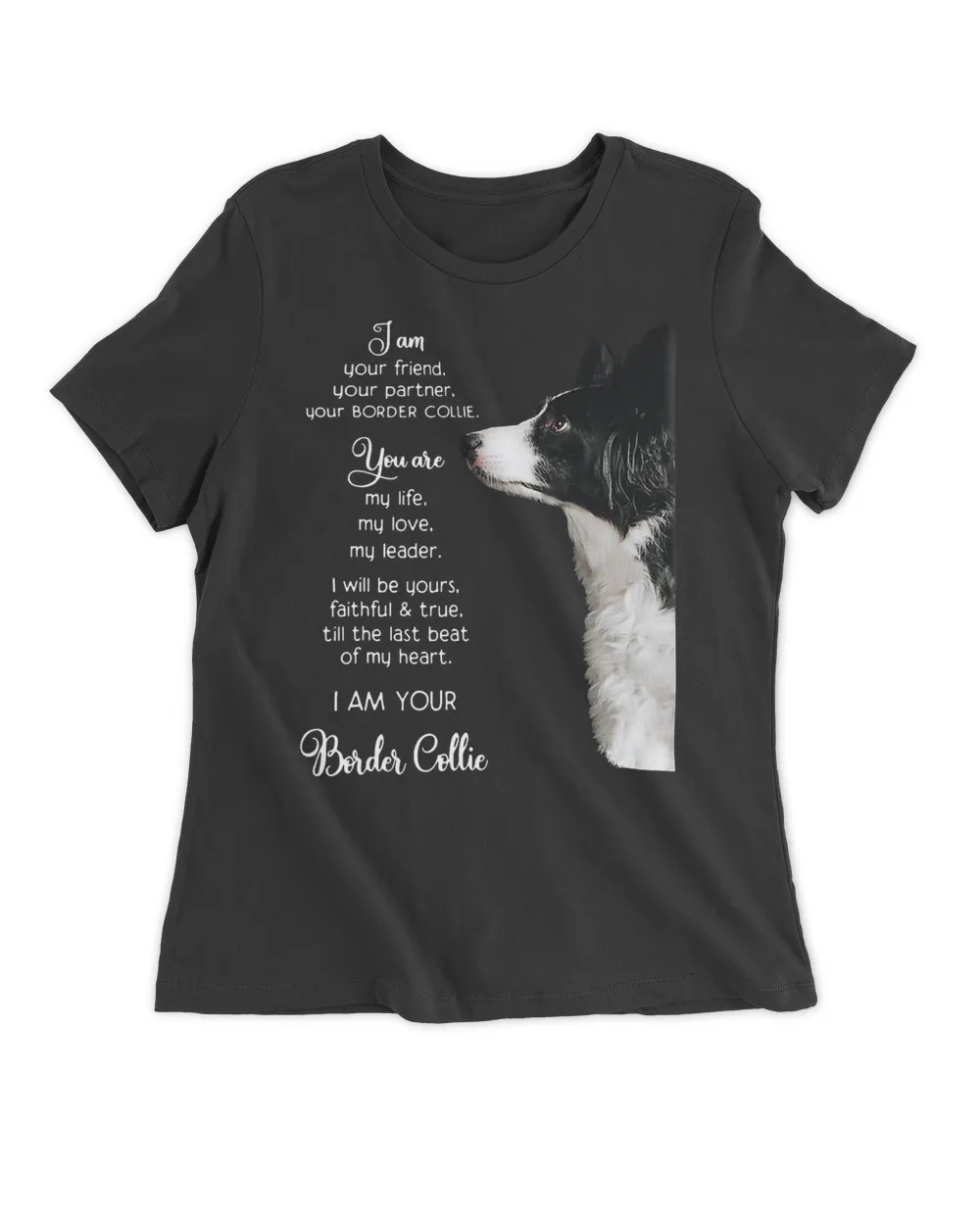 FUNNY I AM YOUR FRIEND YOUR PARTNER YOUR BORDER COLLIE GIFT T-Shirt