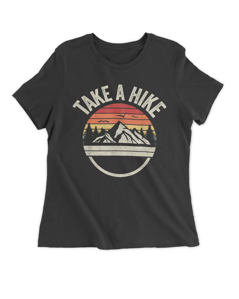 Vintage Retro Take A Hike Hiker Outdoors Camping T Shirt T-Shirt