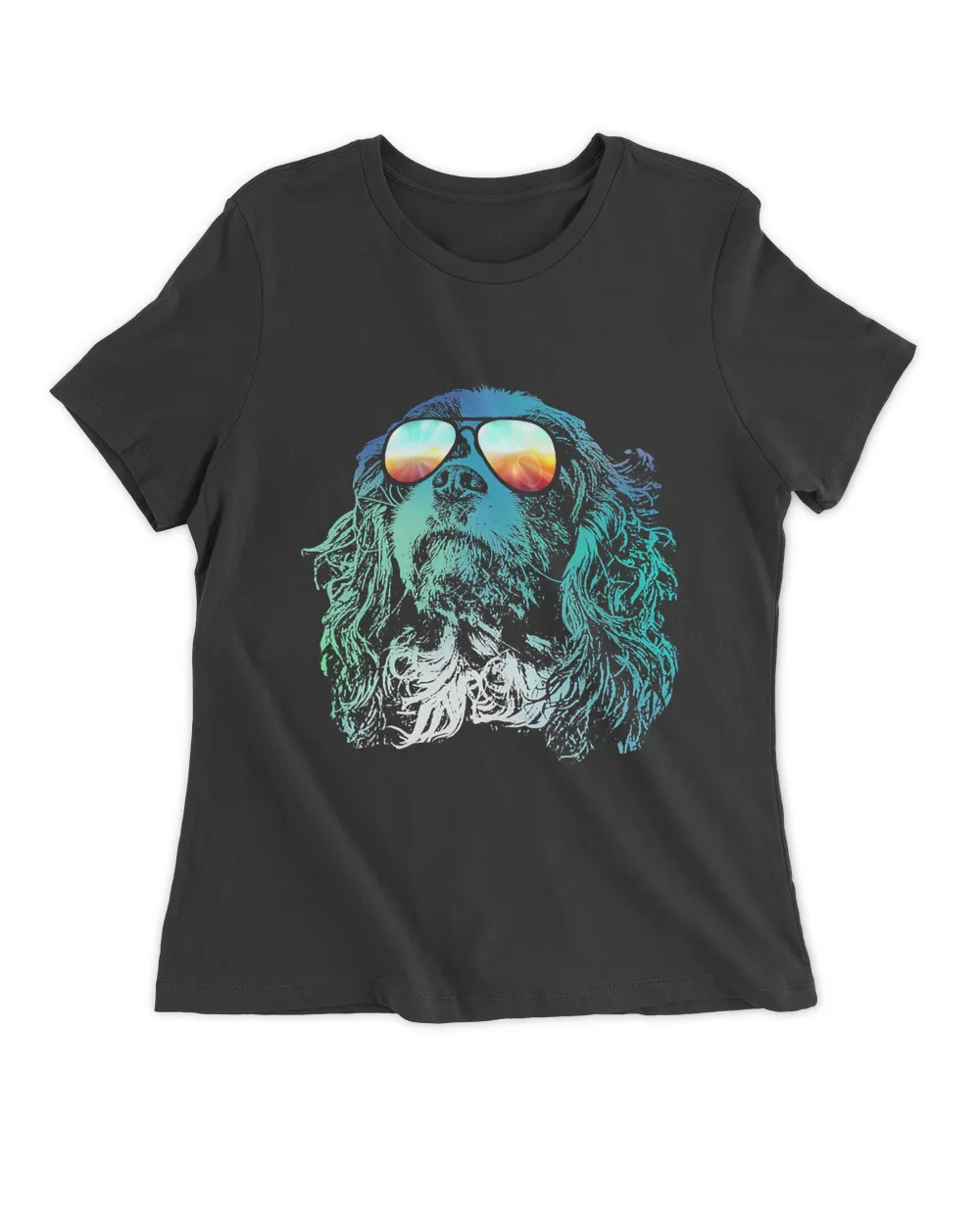 Disco Groovy Cavalier King Charles Spaniel T-Shirt Dog Gift