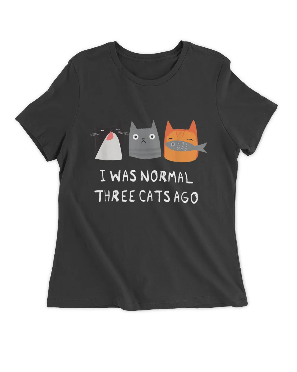 I Was Normal Three Cats Ago - Funny Cat Shirt Scratchy QTCAT261222A40