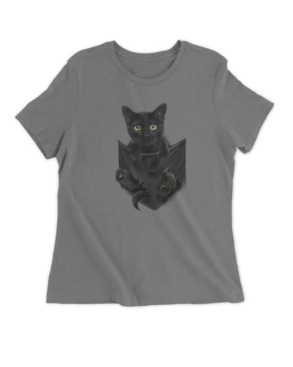 Black Cat Stern in Pocket Long Sleeves Cats HOC010423A2