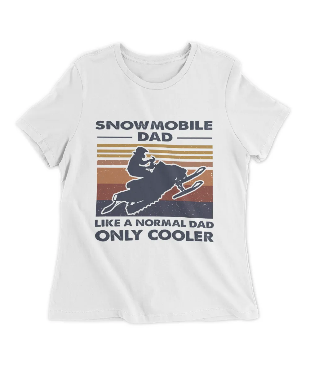 Snowmobile Dad Like A Normal Dad ONly Cooler Vintage