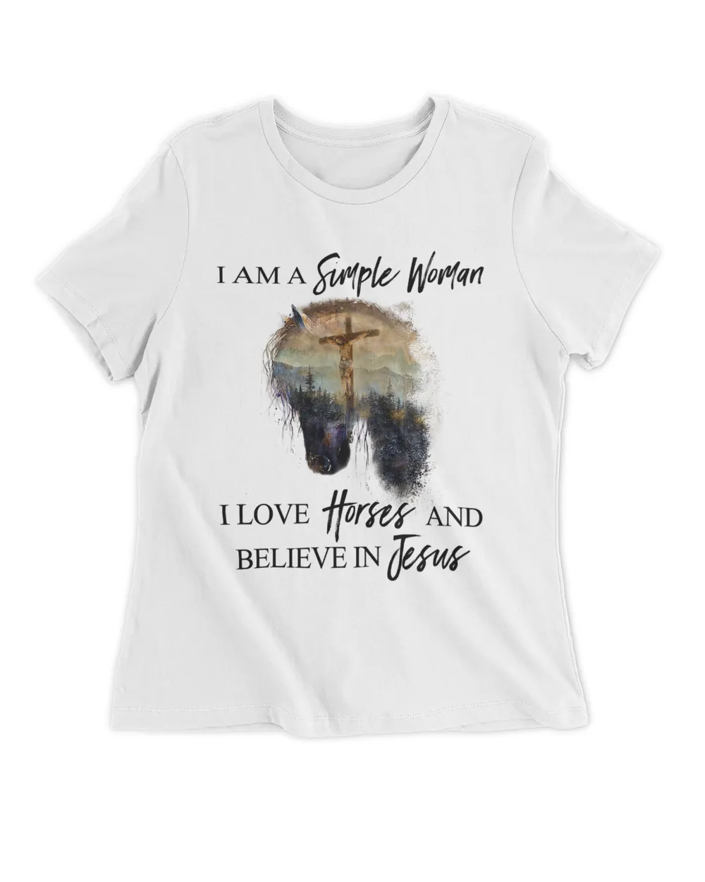 Simple woman I love horses and believe in jesus