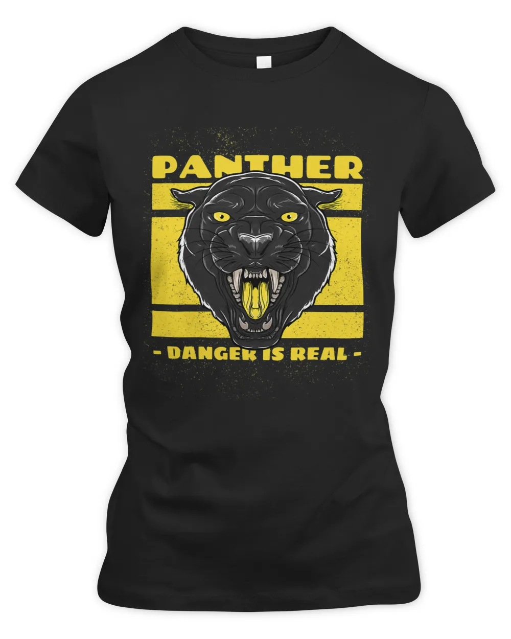 Panther danger is real black and yellow Retro style