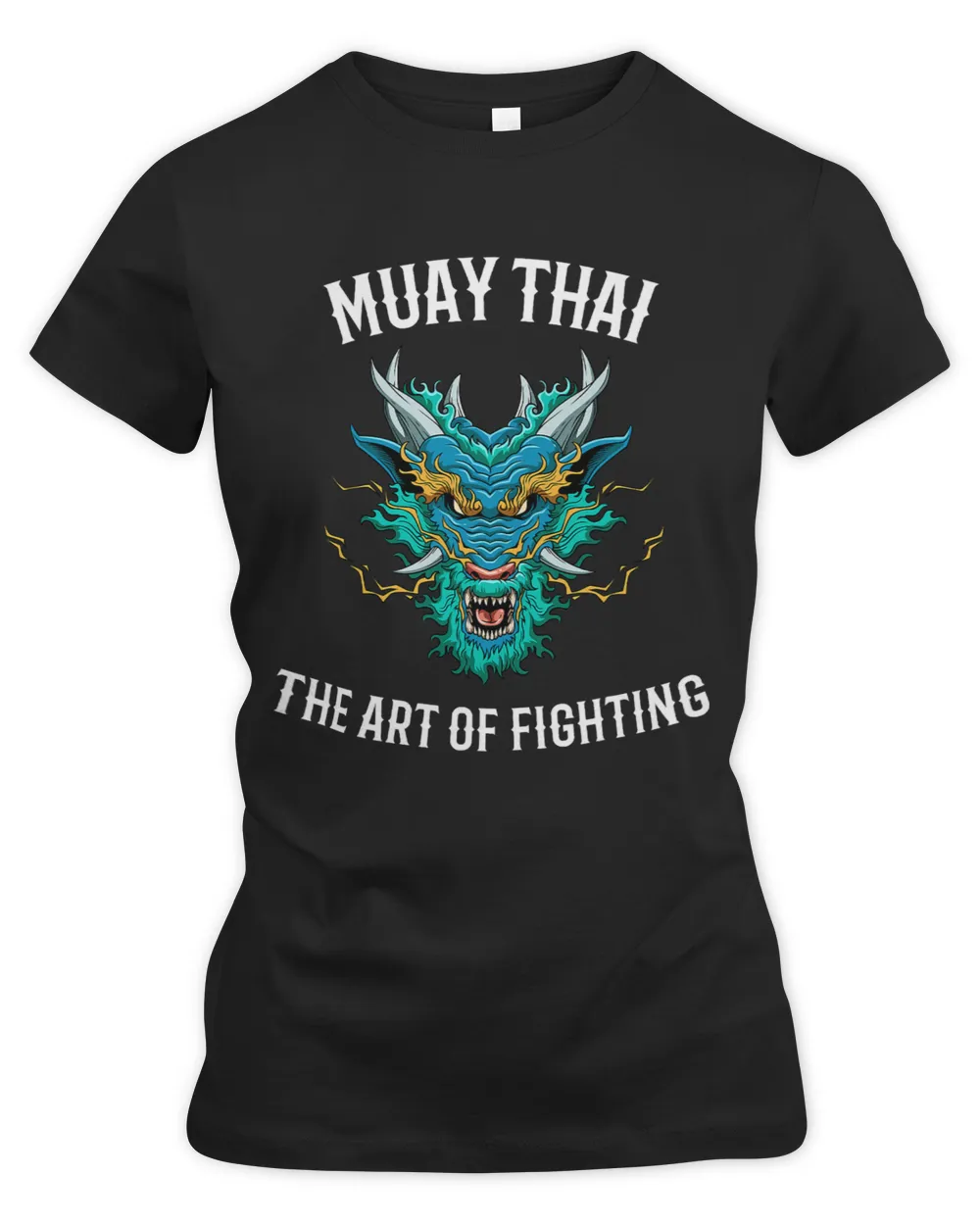 Funny Boxing Muay Thai and Thai Boxing Strong Asian Dragon