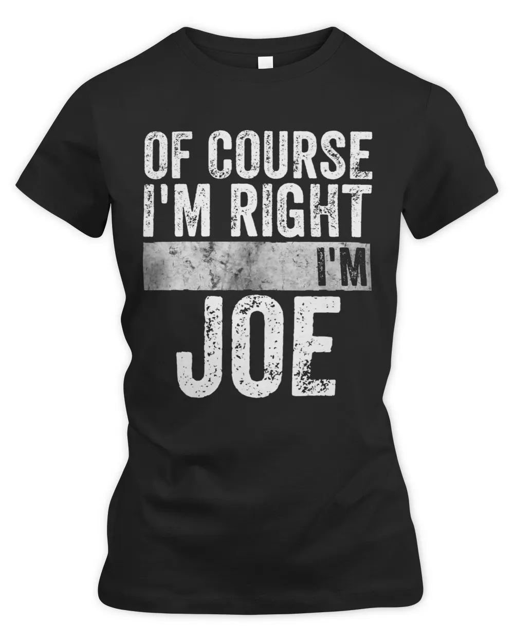 Funny Personalized Name Shirt Of Course Im Right Im Joe