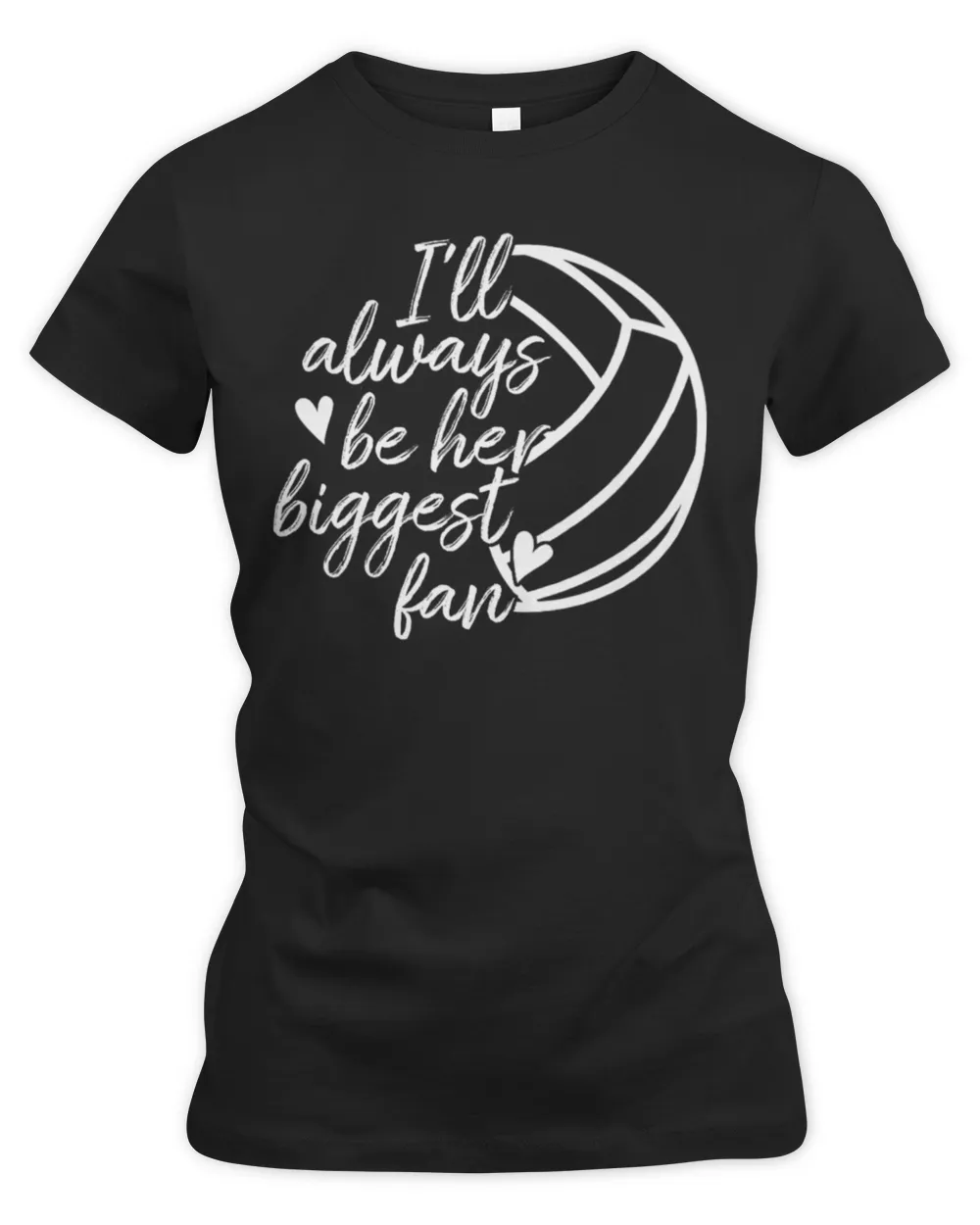 I'll always be her biggest fan Women's Premium Slim Fit Tee black s
