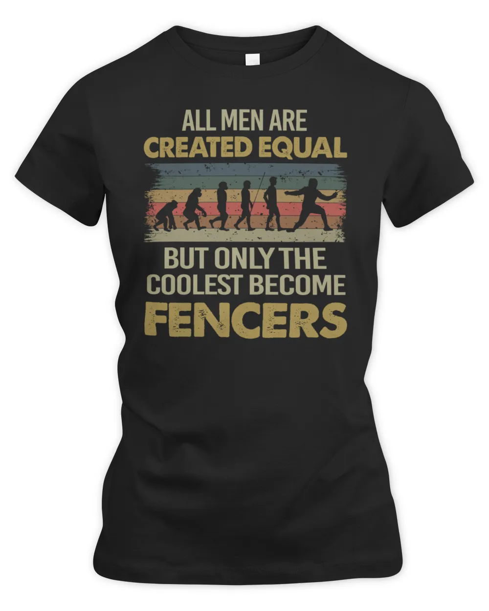 all men are created equal Women's Premium Slim Fit Tee black s