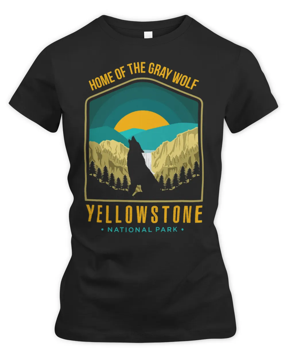 Coyote Mammal Yellowstone US National Park Wolf Wolves Lover Vintage