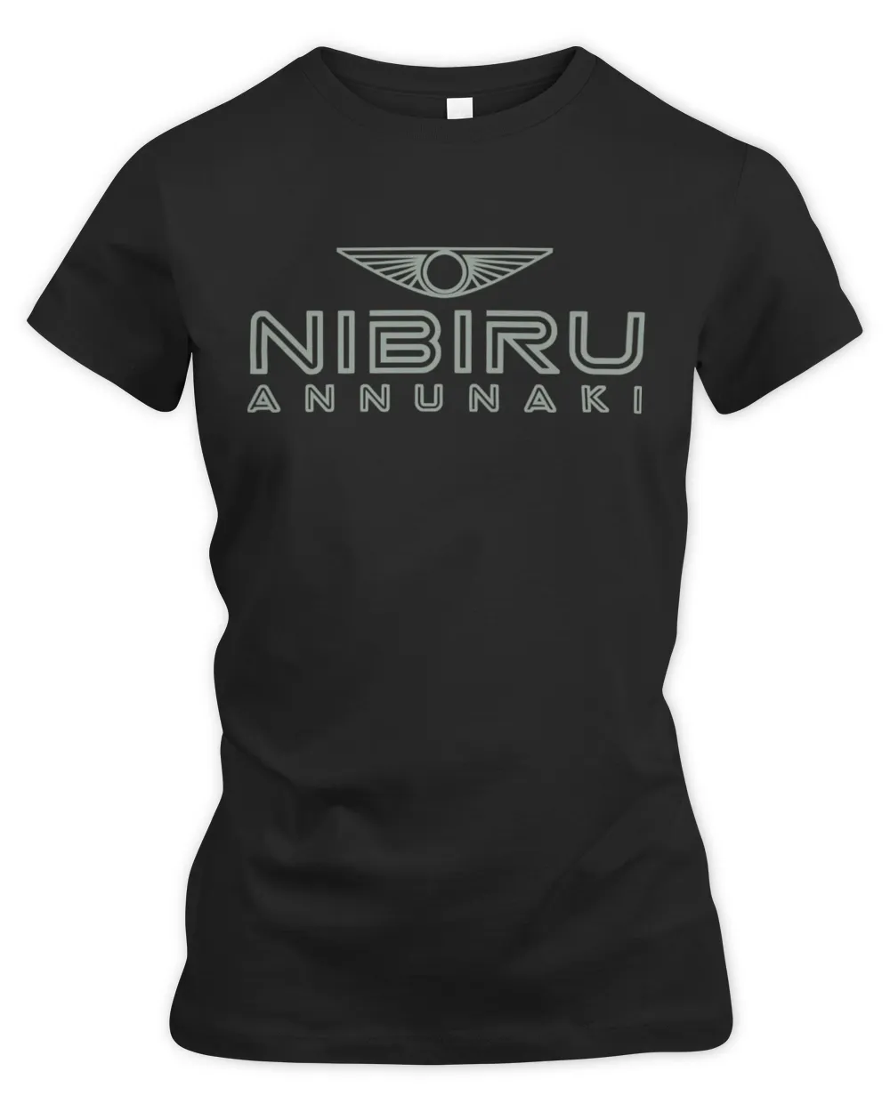 Nibiru Annunaki-Themed T-Shirt Women's Premium Slim Fit Tee black s