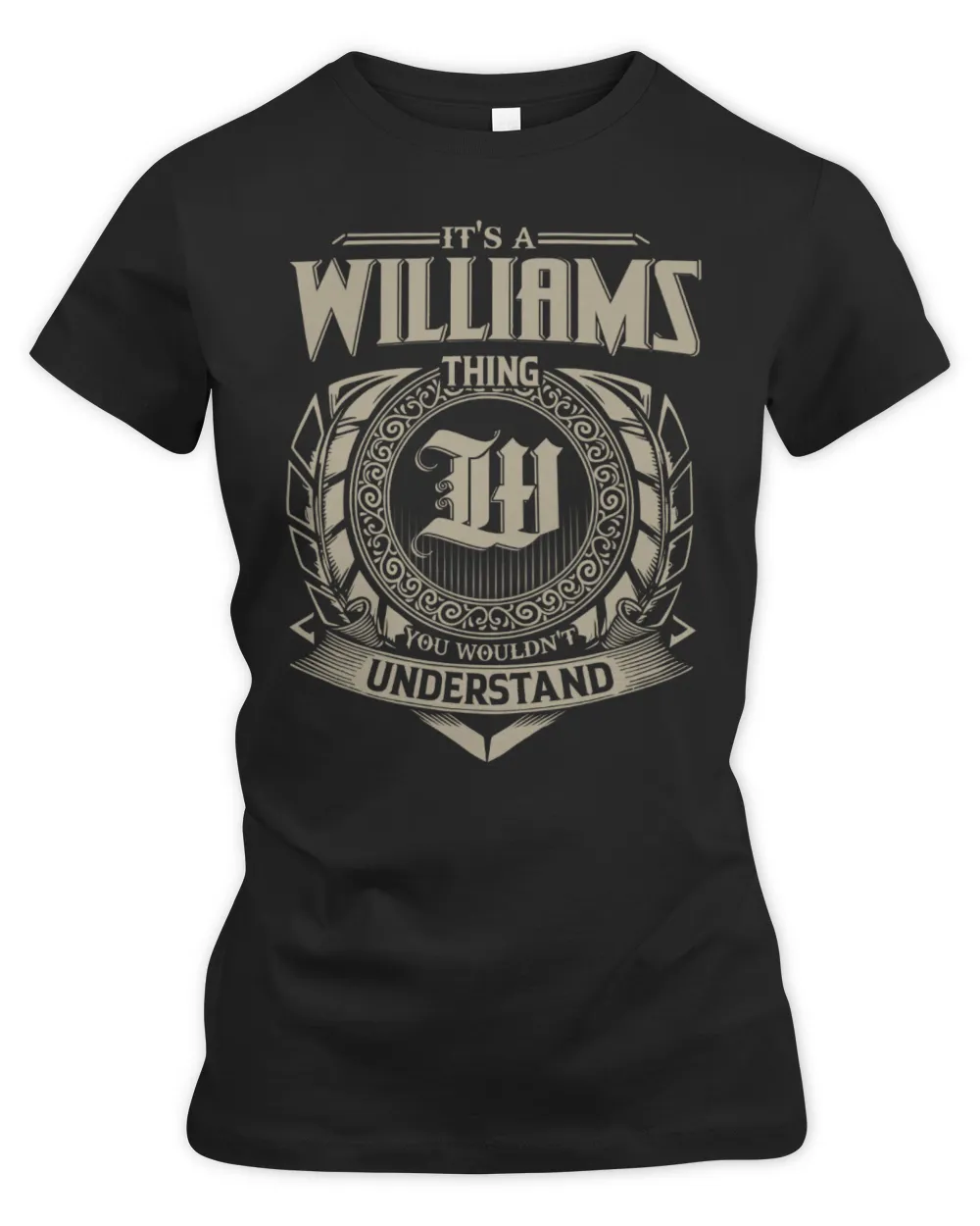 It's a Williams thing you wouldn't understand Women's Premium Slim Fit Tee black s