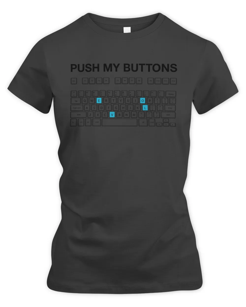 Push My Buttons Funny Couple Love Unisex T-Shirt