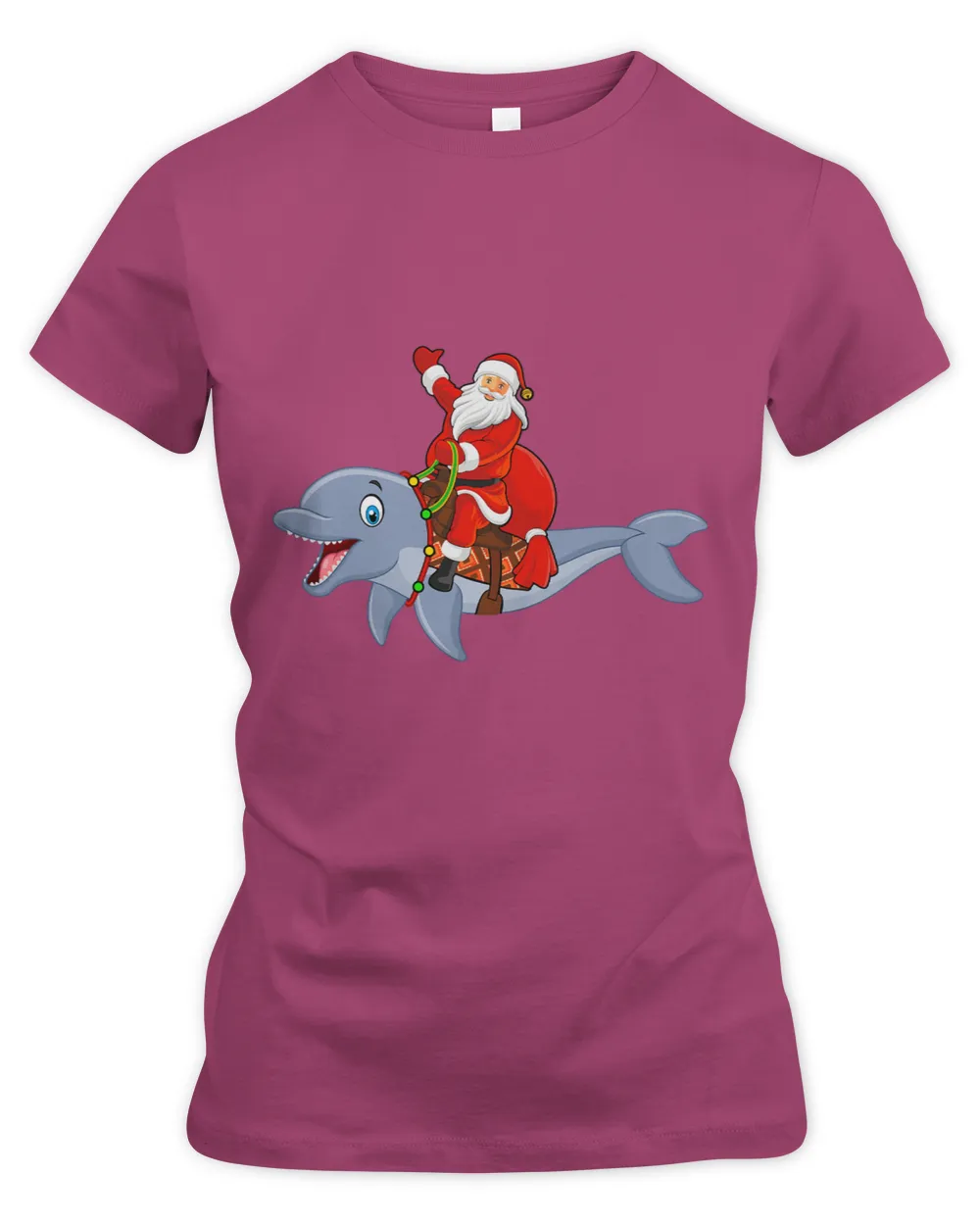 Dolphin Gift Xmas Santa Riding Dolphin Christmas