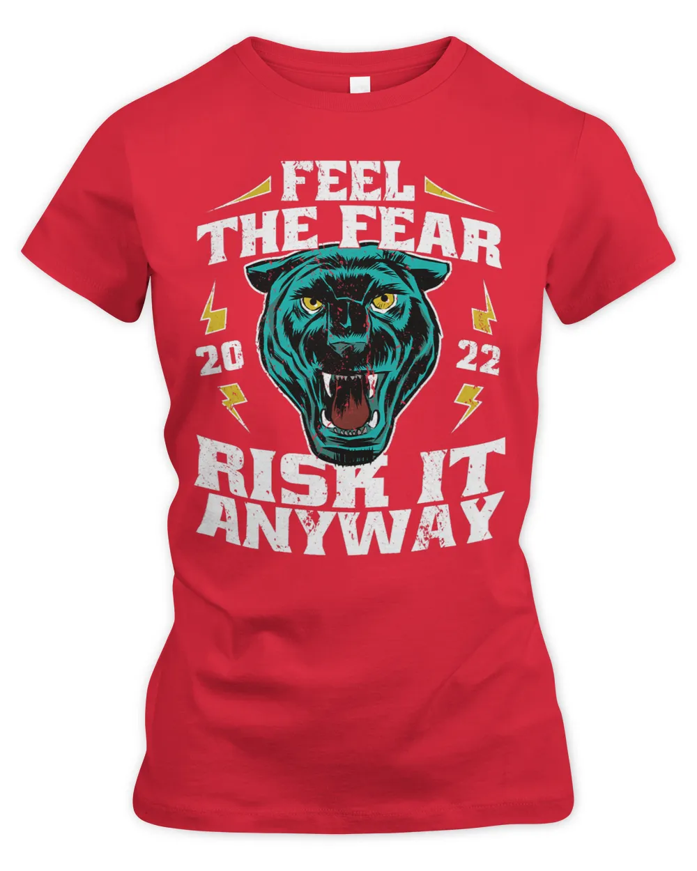Panther Gift Feel the fear risk it anyway lightnings with face of panther