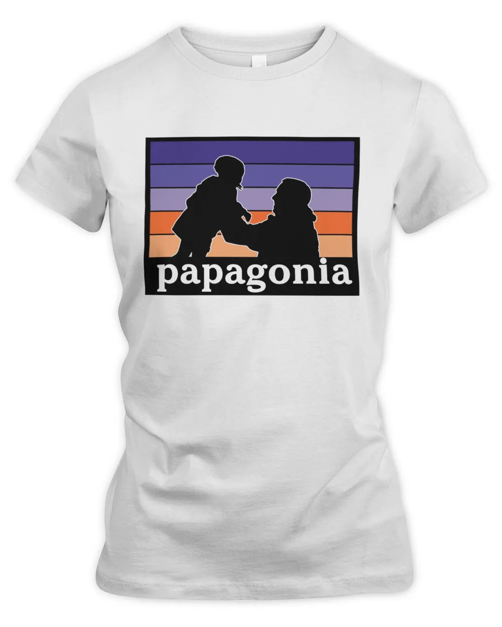 Papagonia Fathers Day Mens Softstyle T-shirt Women's Premium Slim Fit Tee white m