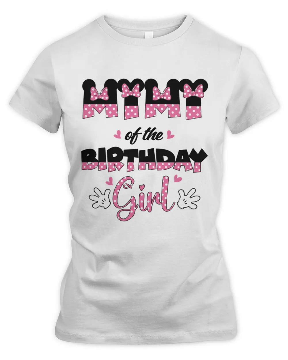 Mimi Of The Birthday Girl Mouse Women's Premium Slim Fit Tee white s