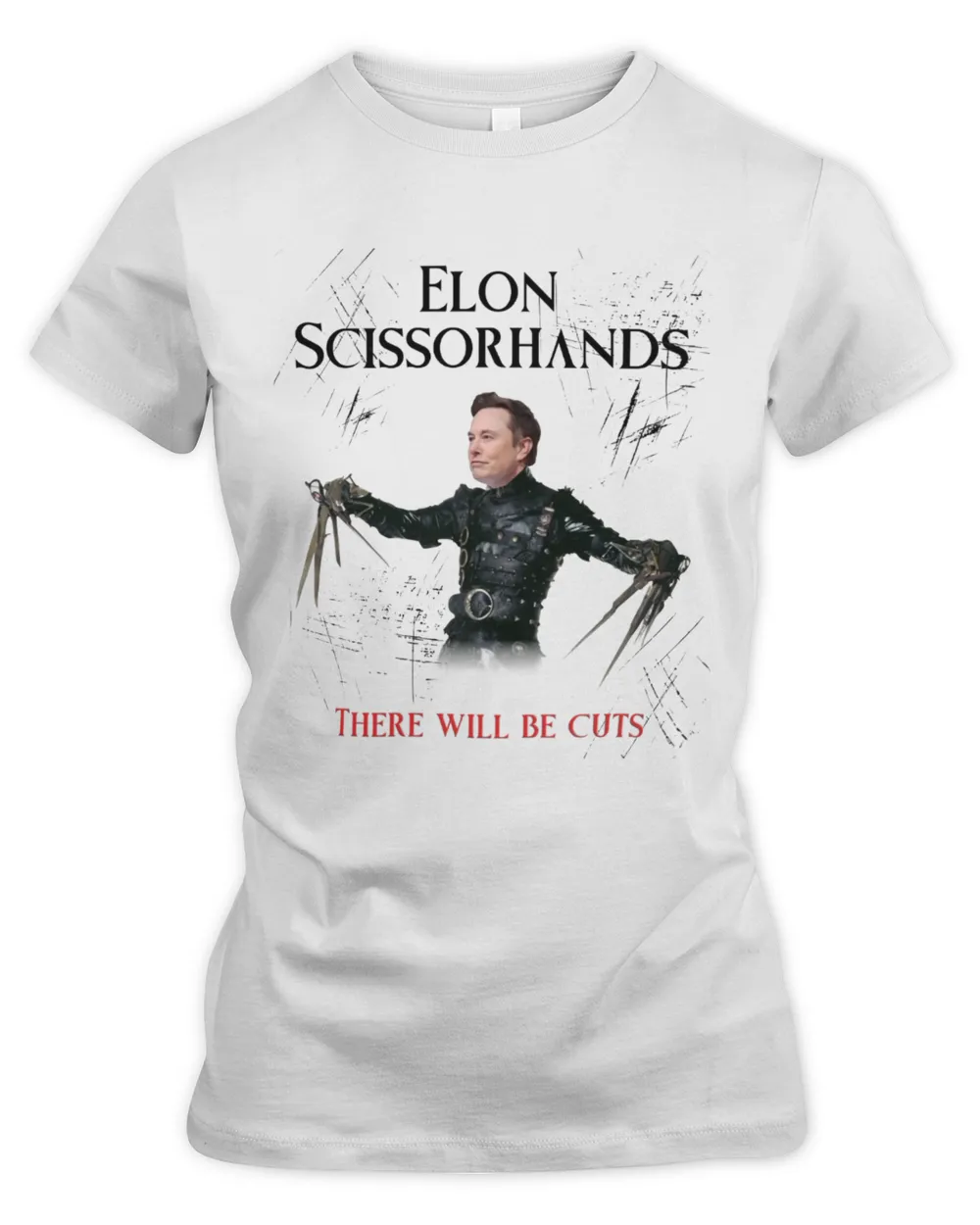 There Will Be Cuts Women's Premium Slim Fit Tee white s