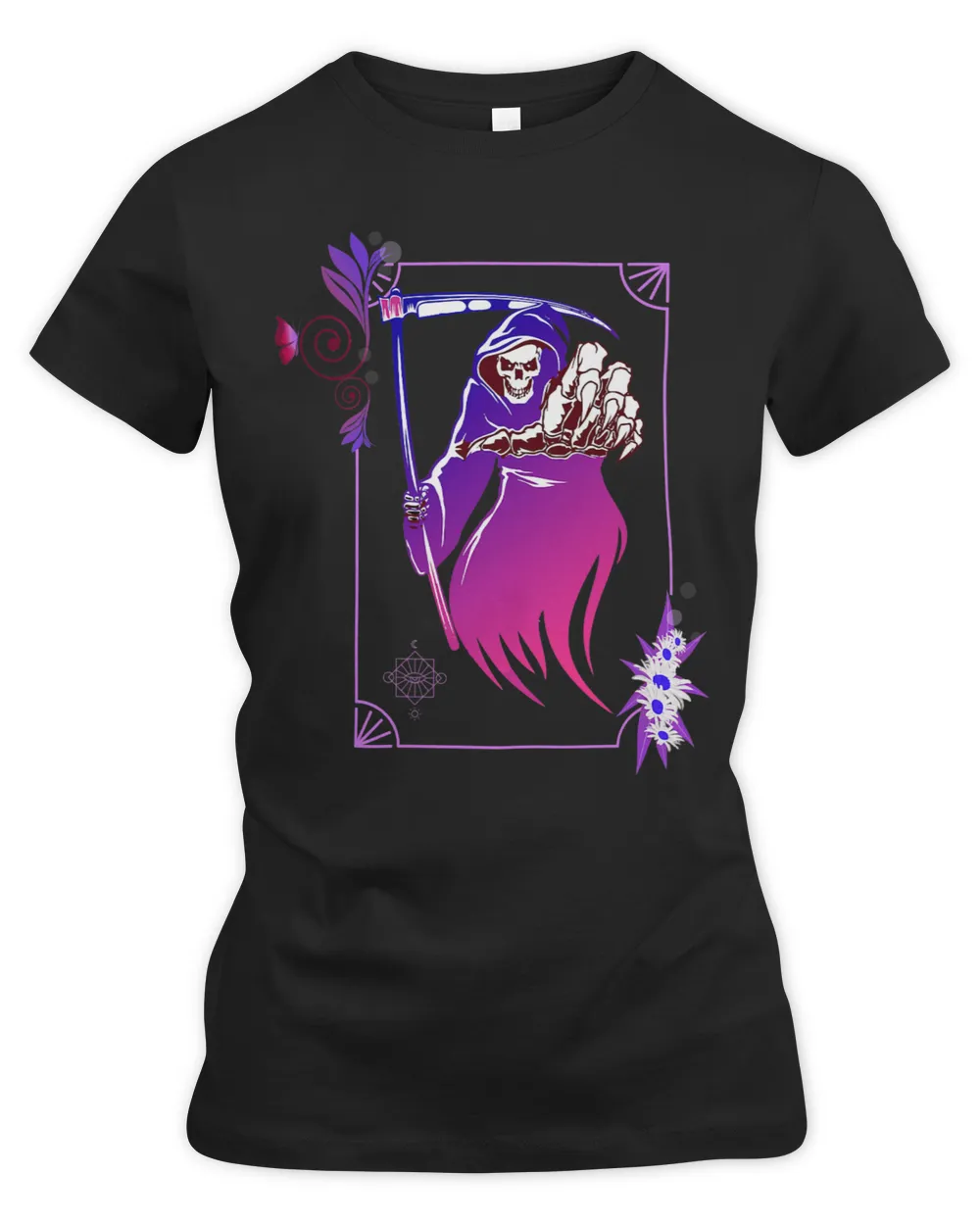 Halloween Pastel Goth Ghost Tarot Style Purple Tones