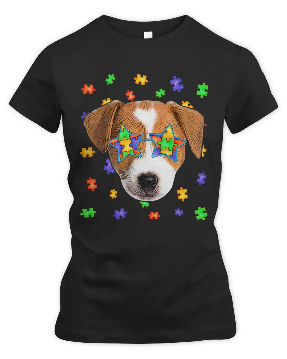 autism jack russell terrier dog puzzle sunglasses pet owner