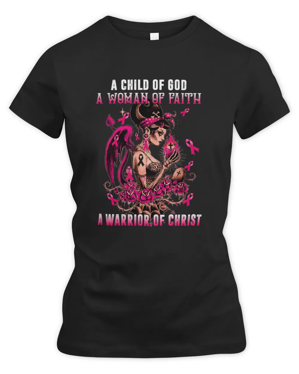A Warrior Of Christ Child Of God Breast Cancer Awareness