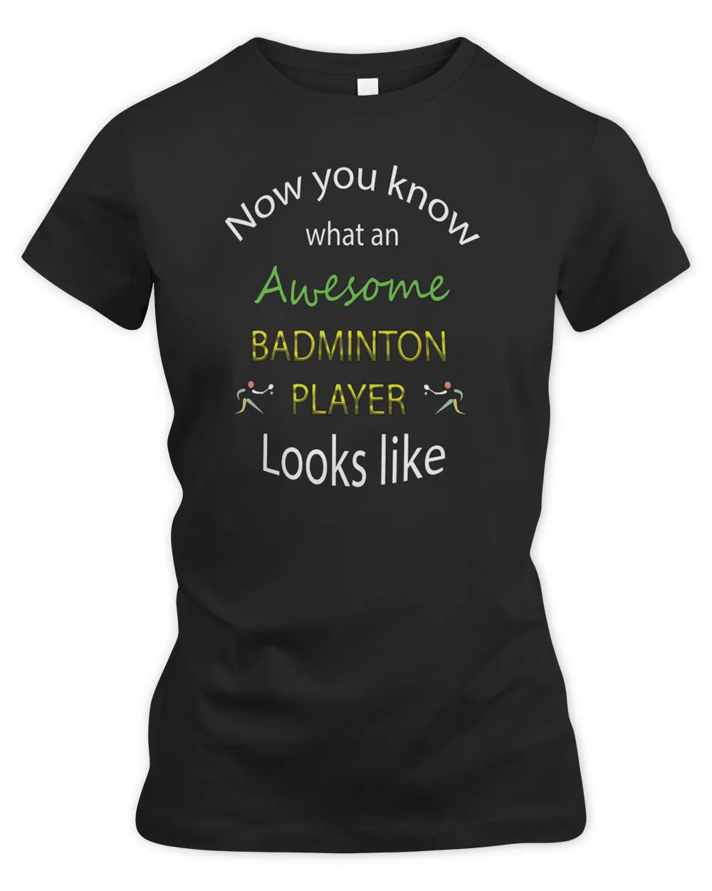 Awesome Badminton Player3525 T-Shirt