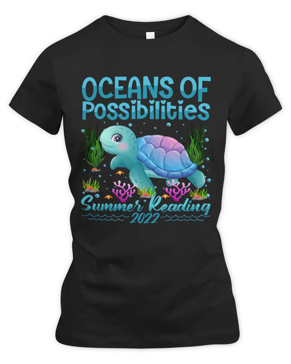 Cute Oceans of Possibilities Summer Reading Turtle